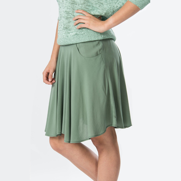 ▪️Skunkfunk | Sage Green Organic Cotton Skirt - Picture 2 of 5